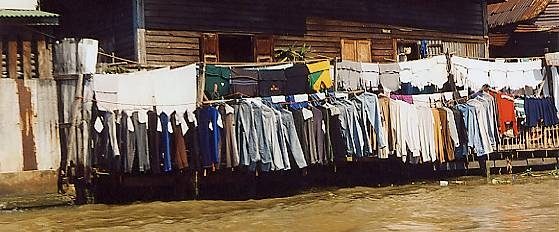 A clothes shop on the river